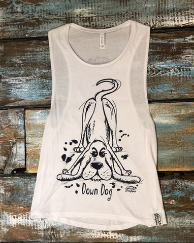'Down Dog' Yoga vest top