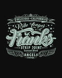 'Ride Longer At Franks Strip Joint!' - Women's Bamboo T-Shirt - Delicious California