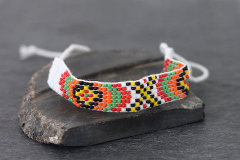 White African Ethnic Macrame Friendship Bracelet