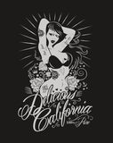 Women's Vintage Washed Graphic T-Shirt - '100% Pure' - Delicious California