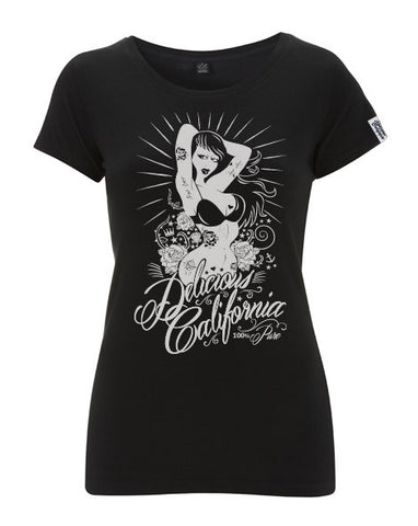 Women's Vintage Washed Graphic T-Shirt - '100% Pure'