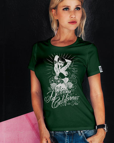 Women's Vintage Washed Graphic T-shirt - '100% Pure'