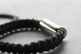 Nylon cord bracelet with silver bullet (Unisex) - Delicious California