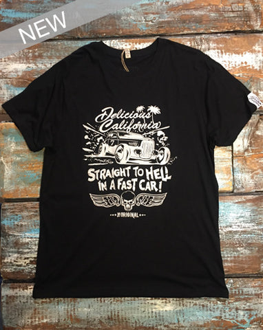 'Straight To Hell In A Fast Car' Graphic T-Shirt