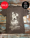 '100% Pure' Pinup Design Branded T-Shirt - Delicious California