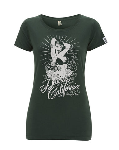 Women's Vintage Washed Graphic T-shirt - '100% Pure'