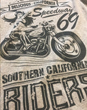 Southern Riders - Men's 100% Organic T-Shirt [Melange Grey] - Delicious California