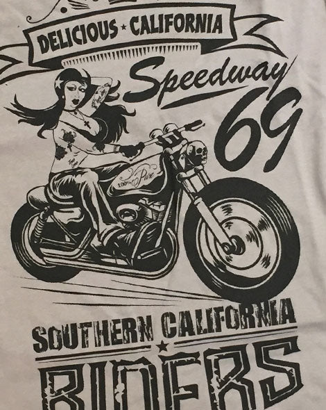 Southern Riders - Men's 100% Organic T-Shirt [Sports Grey] - Delicious California