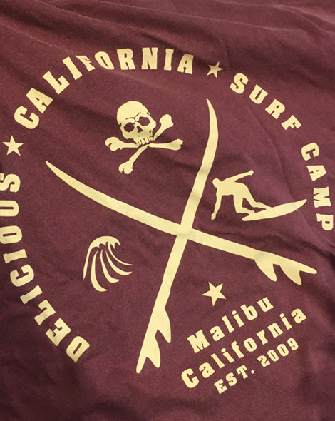 'Delicious California' Surf Camp' Graphic T-Shirt - Delicious California