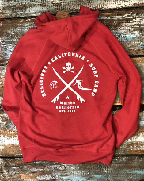 Surf Camp Zip-Up Hoody - [100% Recycled] - Delicious California