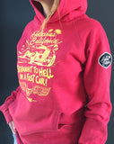 Unisex Hoody (100% Recycled) - Straight To Hell In A Fast Car! - Delicious California