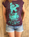 '100% Pure' Design - Women's Bamboo Fitted T-Shirt - Delicious California